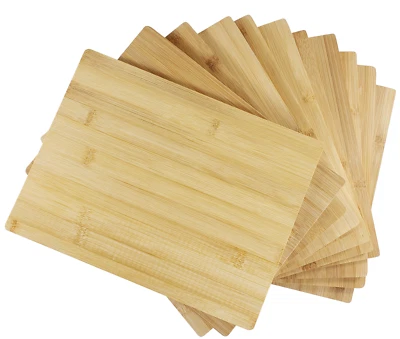 Juego de tablas de cortar de bambú a granel de 12x9" de 50 piezas - bandejas para servir en blanco uso de charcutería Foto 1 de 4