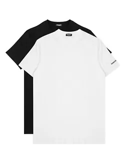 Dsquared2 Men's DCX250070010 White White Round Neck T-Shirt - Picture 1 of 3