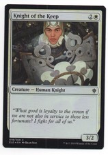 MTG Throne of Eldraine Common Foil Knight of the Keep, M-NM NBP