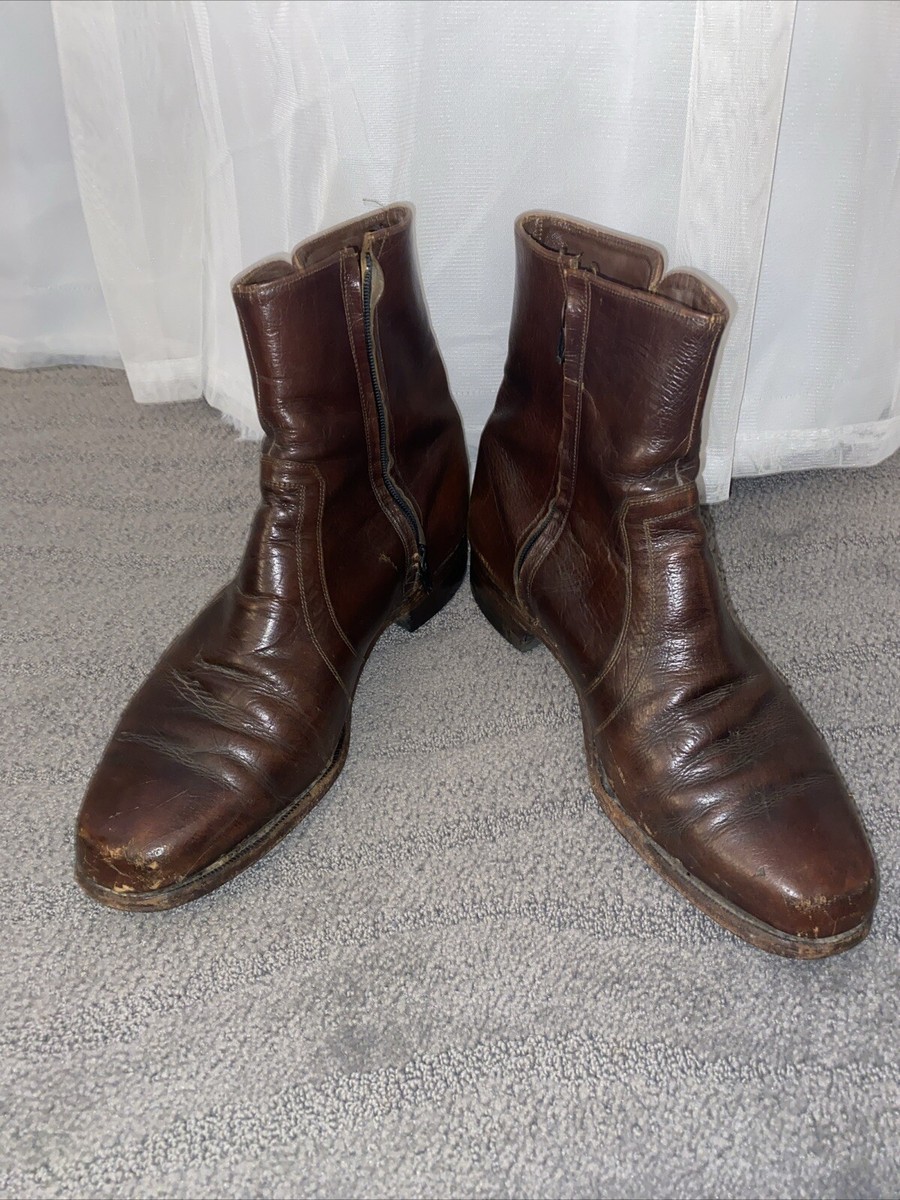 拉链切尔西靴男| eBay