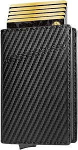 Wallet for Men with AirTag Holder Slim Minimalist RFID Blocking Smart Wallet - Picture 1 of 5