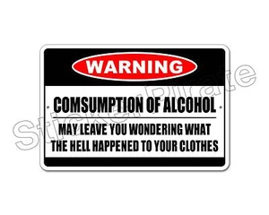 *Alluminio* Consumo di Alcol 8" x 12" Insegna Novità Metallo NS 4032 - Foto 1 di 1