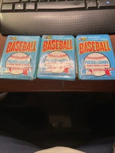 (3) 1983 Donruss Baseball Factory Sealed Wax Pack Gwynn Boggs Sandberg RC’s - Picture 1 of 8