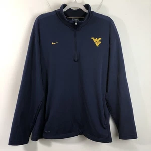 Nike West Virginia Mountaineers Giacca Basket Uomo XL Navy Vestibilità Termica NCAA - Foto 1 di 17