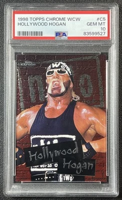 HOLLYWOOD HOGAN PSA 10 1998 TOPPS CHROME WCW NWO #C5 WRESTLING 527 - Image 1 of 2