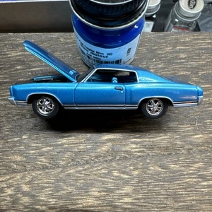 Johnny Lightning 1970 Chevy Monte Carlo SS 454 Super 70's c.2002 1:64 Blue Loose - Picture 1 of 6