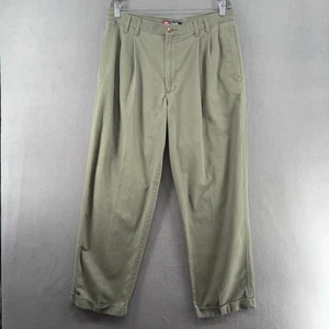 Vintage 90er Chaps Ralph Lauren Herren Hose 36x30 grün Bündchen Saumfalten - Bild 1 von 16