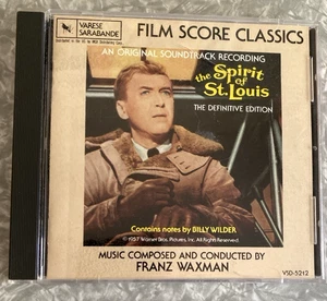 Franz Waxman Spirit of St Louis Soundtrack CD Varese Sarabande Excellent Disc - Imagen 1 de 4
