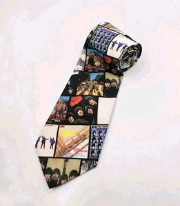 Rare VTG The Beatles Album Covers Ralph Marlin Necktie Mens 1996 Apple Corps - Picture 1 of 13