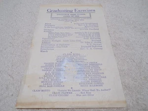 SELTENE ALTE ABSCHLUSSÜBUNGEN DER TITUSVILLE HIGH SCHOOL KLASSE VON 1936 #3 - Bild 1 von 4