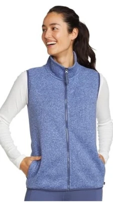 Eddie Bauer Radiador Cremallera Completa Vellón Chaleco Morera Grande Gorpcore Senderismo Aire Libre Foto 1 de 4