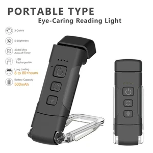 (Lake Blue)Reading Lights For Books In Bed Portable Clip-on LED USB DY9 - Zdjęcie 1 z 12