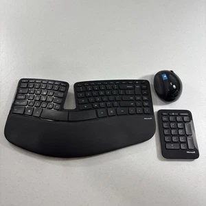 Microsoft Sculpt Ergonomic Wireless Keyboard, Mouse, and Number Pad Model 1559 - Picture 1 of 20