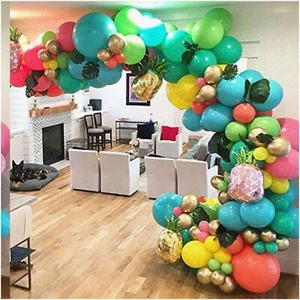 Flamingo Fiesta Balloon Bonanza - 143Pcs Tropical Arch & Garland Kit for Luau, J - Picture 1 of 7