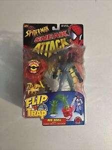 🍕🍕Spider-Man Red Skull Sneak Attack Action Figure Toy Biz 1998 Marvel🍕🍕