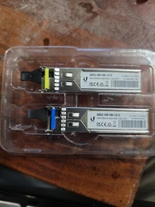 PAIR! NEW Ubiquiti UACC-OM-SM-1G-S-2 1 Gbps Bidi Transceiver Module - Picture 1 of 3