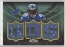2010 Topps Triple Threads Relics Emerald /18 Jahvid Best #TTR-21 Rookie RC
