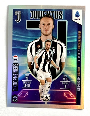 2024 The Kings Of Soccer 3R Sticker #272 TEUN KOOPMEINERS Juventus De Turin Foil - Image 1 of 4