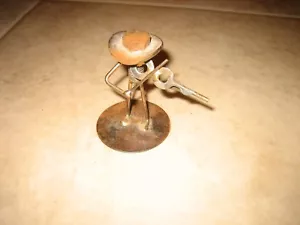 Metal Art Violin Guy Nuts Bolts Springs Cowboy Hat - Picture 1 of 4