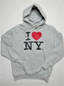 I Love New York Hoodie Gray Large - Picture 1 of 1