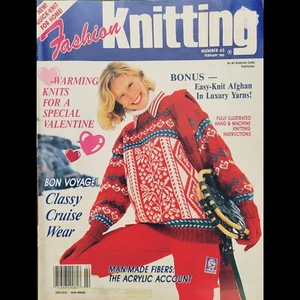 Vintage Fashion Knitting Publication No. 63 February 1993 Valentine's Sweaters - Picture 1 of 20