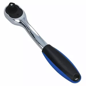 Avvitatore a cricchetto curvo 1/2" attacco rapido 72 denti impugnatura morbida - Foto 1 di 3