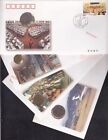 China Stamp Hong Kong's Economic Development Coin Inlaid Cover 4Pcs