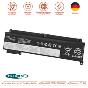 01AV406 01AV462 01AV405 Akku Für Lenovo ThinkPad T460s T470s SB10J79003 00HW038 - Afbeelding 1 van 12
