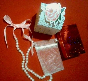 NEU Teamson Filii Mädchen Süßwasser Perlen Halskette mit Geschenkboxen enthalten - Bild 1 von 6