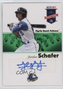 2008 TRISTAR PROjections Green Auto /50 Jordan Schafer #343 Auto