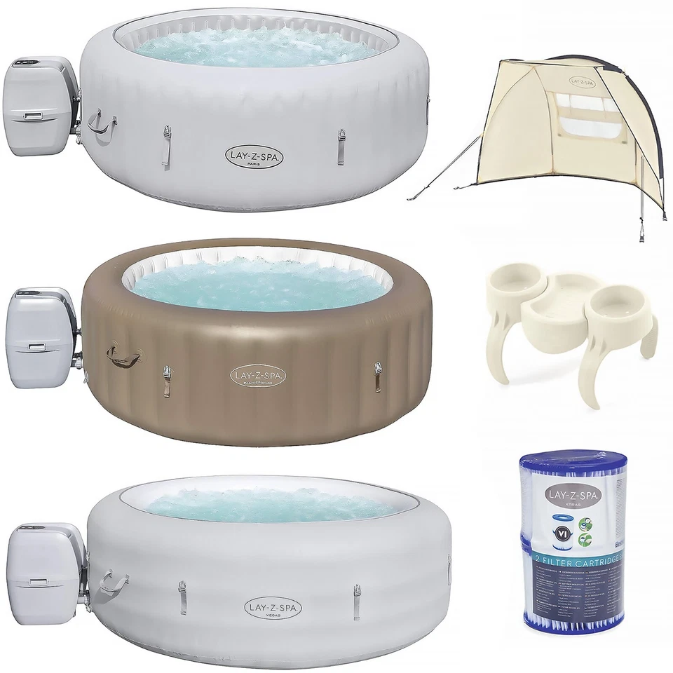 Lay-Z Spa Hot Tub AirJet Luxury Premium Inflatable Portable Pump Accessories - Image 1 of 1