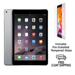 Apple iPad Air 2 A1566 WiFi 64GB Space Gray with Tempered Glass (Very Good) - Afbeelding 1 van 5