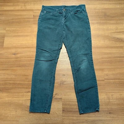 Gap Premium Skinny Corduroy Pants Womens 4/27 Green Low Rise Stretch Casual - Image 1 of 4