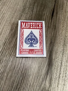 Maverick Playing Cards - Poker Size Standard Face RED - Picture 1 of 3