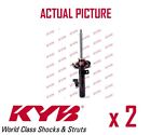 2 x FRONT AXLE SHOCK ABSORBERS PAIR STRUTS SHOCKERS KYB OE QUALITY 334838