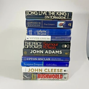 History Biography Huge Mixed Lot of 10 Books Vintage Political + Free Shipping - Foto 1 di 10