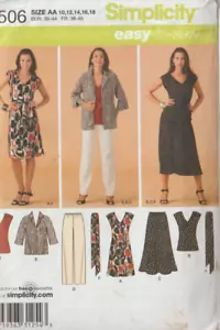 Misses' Easy-to-Sew: Kleid/Rock/Hose/Top/Jacke - Simplicity 3506 (Gr. 10-18) - Bild 1 von 2
