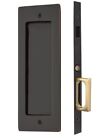 Emtek Modern Rectangular Dummy Pocket Door Mortise Lock 211610B