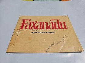 ORIGINAL Nintendo NES FAXANADU Instruction Booklet Manual Book only