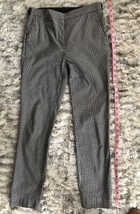 Zara Pants Size S Small Houndstooth Dress Pants Cropped 28” X 27.5”