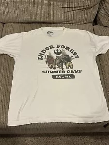 Star Wars Ewok T Shirt Endor Forest Summer Camp Size Large - Picture 1 of 3