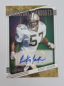 2020 Absolute Signature Standouts Rickey Jackson Auto Saints HOF SP Gold /99 - Picture 1 of 4