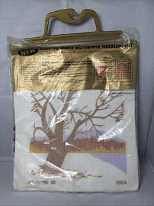 Kugel-Vogart Needlepoint Kit, Herbst Herbst Baum Design, Vintage, komplett #785A - Bild 1 von 6