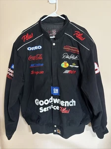 NASCAR Jacke Dale Earnhardt Sr 3 Goodwrench Coat Herren XL Druckknöpfe schwarz 1990’s - Bild 1 von 14