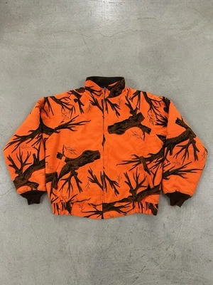 90s Mossy Oak Blaze Treestand Camo Bomber Jacket Size XL - Image 1 of 4