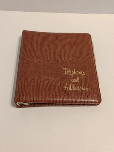 Vintage Korea Leatherette Address & Phone Number Book A-Z By Pioneer 6"x5"  - Picture 1 of 16