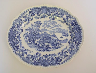 Vintage Decorative Plate | Seaforth Transferware | Wood & Sons | Oval Dish - Image 1 of 3