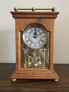 Reloj Abrigo Cuarzo Ritmo Vintage Madera Vidrio Latón Japón - Funciona, Leer - Imagen 1 de 9