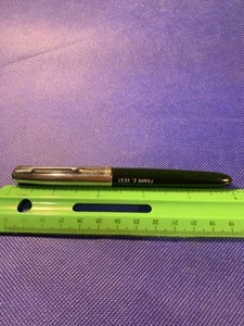 Parker 51 Fountain Pen - Green - Owner's Name - SS Cap - 14KT Nib - AE Fill - G - Picture 1 of 3