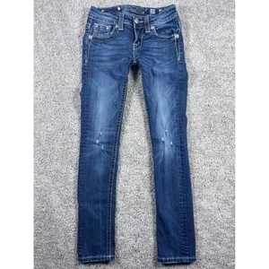 Miss Me Mädchen Jeans Größe 10 Distressed verziert Denim Skinny Fit - Bild 1 von 15